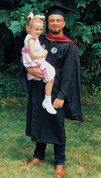 David Harding with daughter