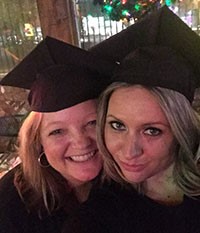 Krysia and Gwen at graduation